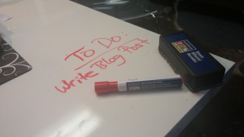 My dry erase desk